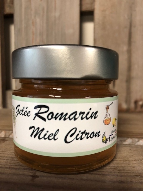 Gelée romarin miel citron 95g