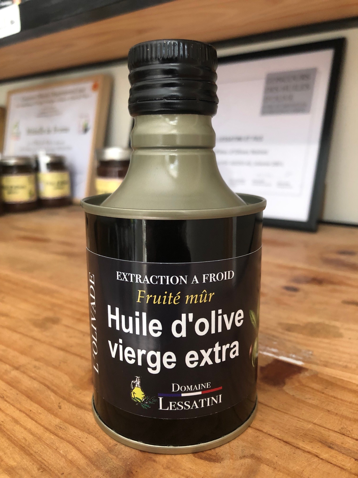 Huile d olive 250ml metal