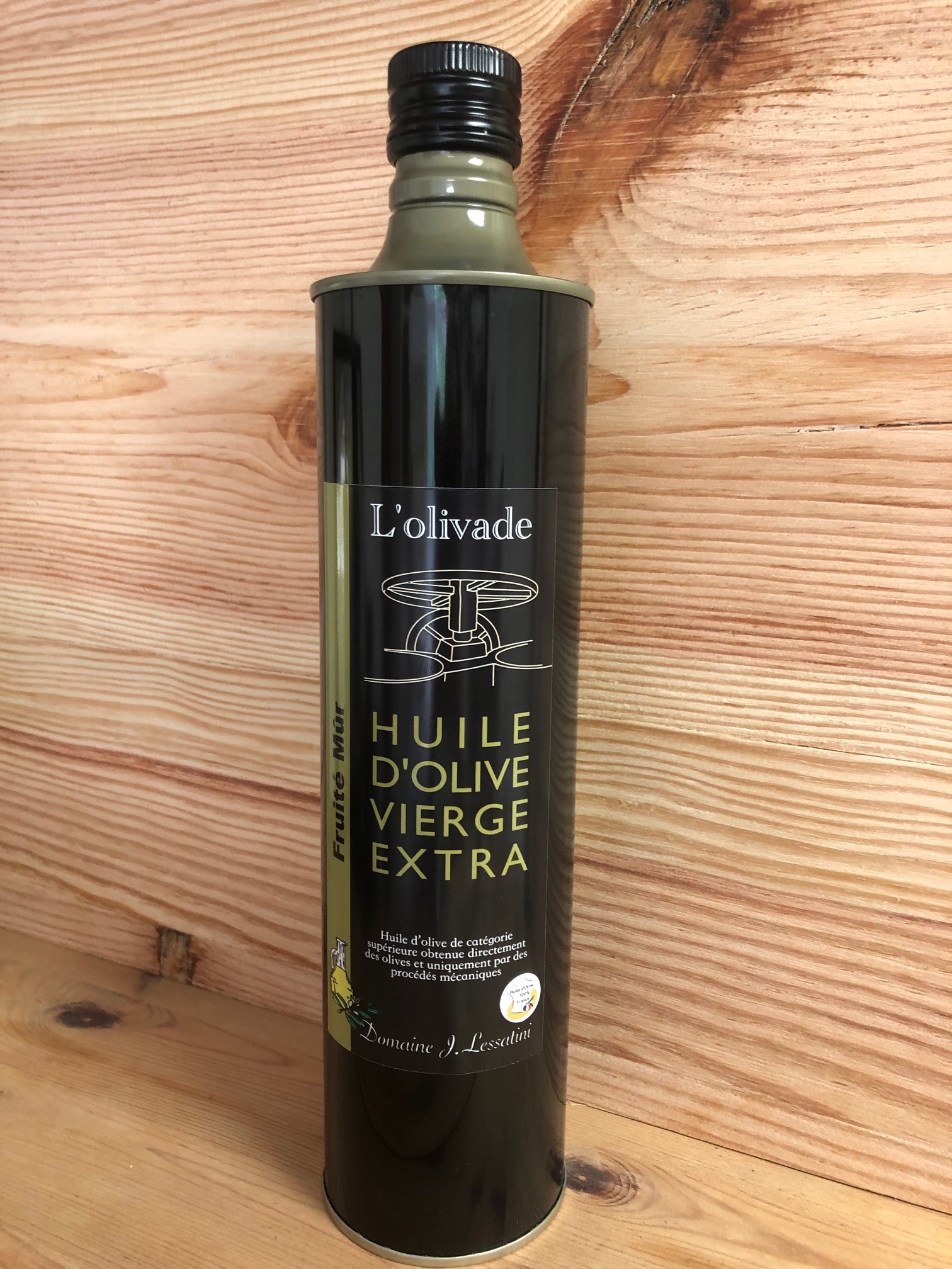 Huile d olive 750ml metal