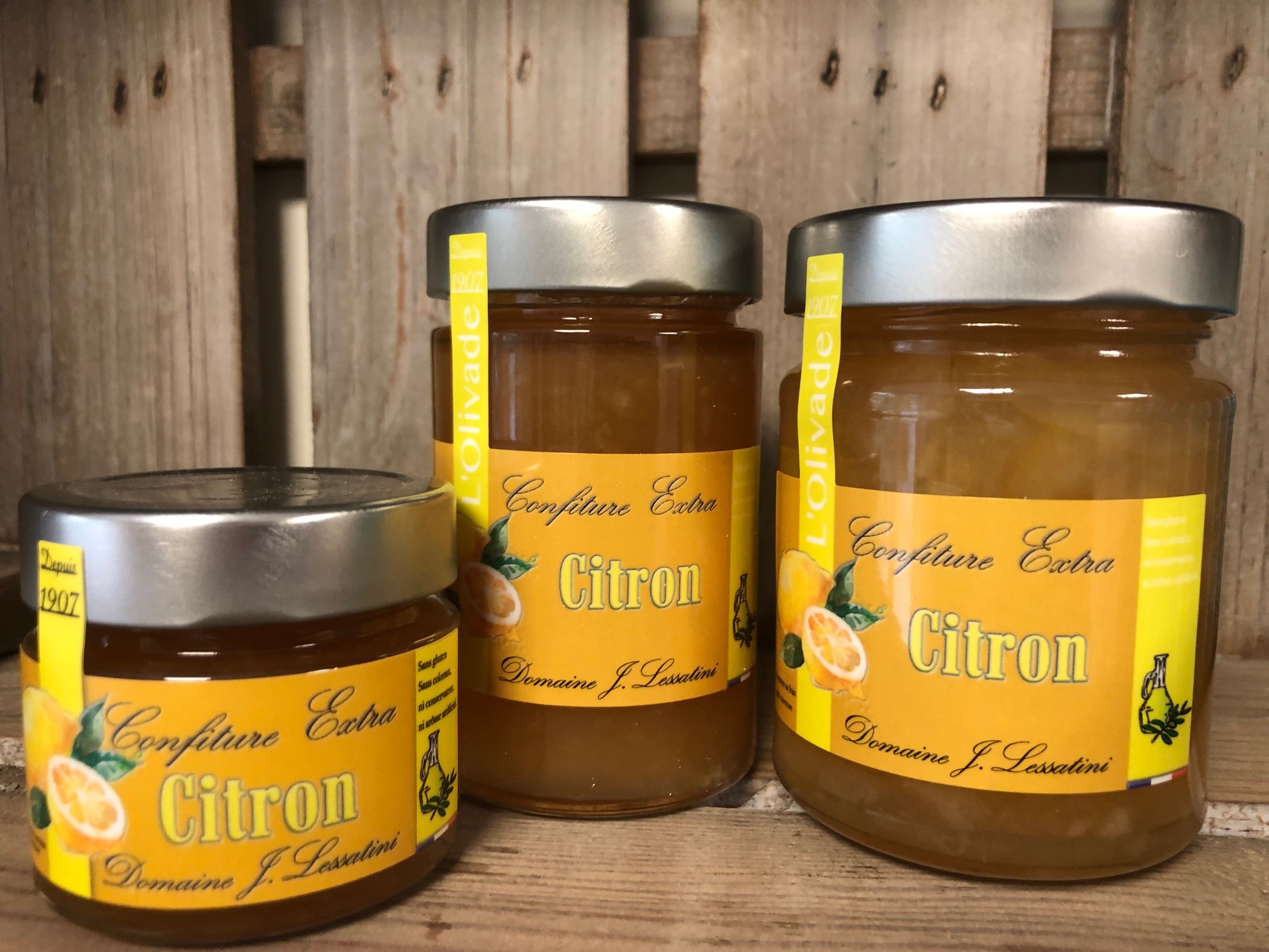 Confitures de citron trio